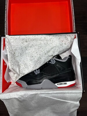 Size 6.5 - Air Jordan 4 Retro Bred Reimagined for sale online | eBay