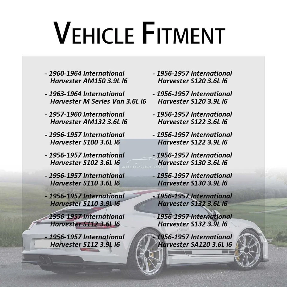Manguera de refrigerante de radiador superior para International Harvester R132 1953 1954 1955 3,6 L Foto 3 de 4