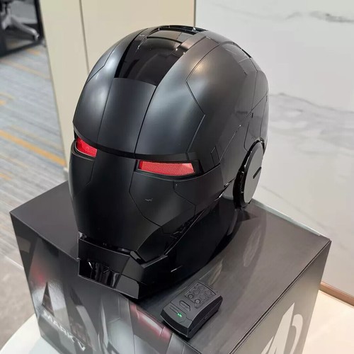AUTOKING Iron Man MK5 1:1 Helmet Wearable Voice-control Mask Cosplay Black Ver. - Picture 2 of 21