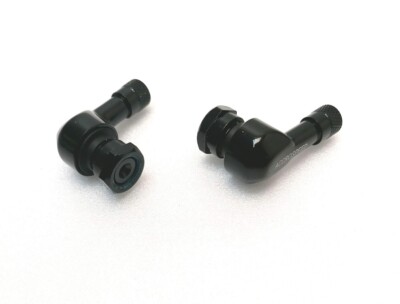 2 Valves Coudées Alu Rouge 11,3 Mm Pour Jantes Moto – Compatible Yamaha, Suzuki, Etc.