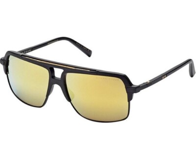 DITA DRX2070B MACH FOUR Sunglasses Matte Black / Grey Gold Mirror