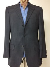 ABITO UOMO CASTANGIA SARTORIA TG. 48 DR7 FRESCO LANA 130S GRIGIO stile attolini