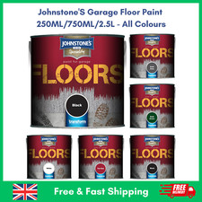 Johnstones Garage Floor Paint  250ml  750ml  2.5L  All Colours Available