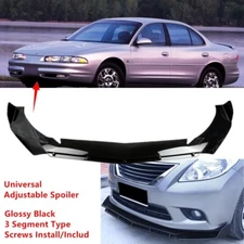 Universal Adjustable Black For Oldsmobile Intrigue Front Lip Spoiler Splitter