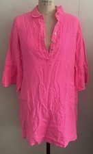 LILLY PULITZER Jazmyn Linen Shirt Dress Roxie Pink Size 0 ($198) NWT Resort