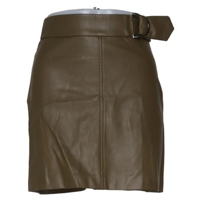 Zara, Rock, Größe: XS, Beige, Polyurethan, Einfarbig, Damen #VWU