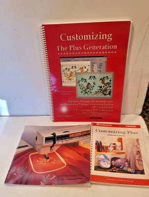 #ad Customizing Plus Generation Manuals Husqvarna Viking Embroidery Anne Campbell $32.74