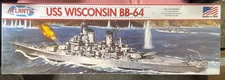 Atlantis USS Wisconsin BB-64 Battleship 1:535 Plastic Model Kit H463 New Sealed