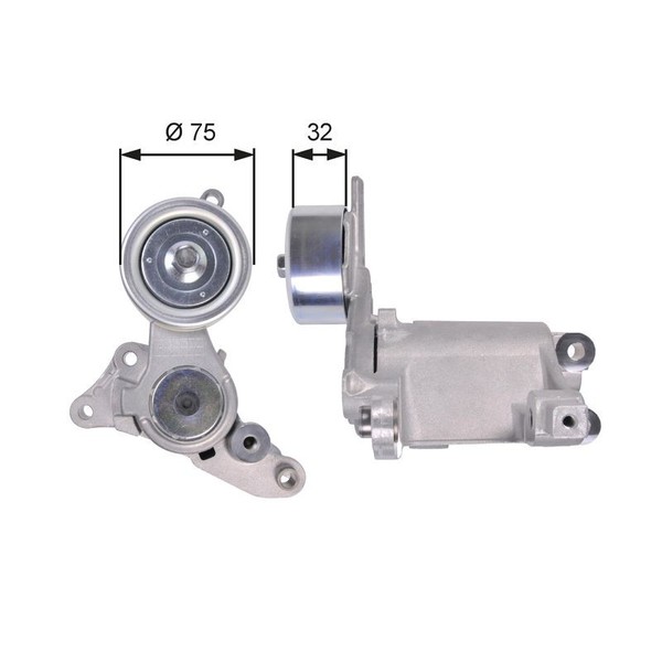 Riemenspanner Keilrippenriemen Gates T39135 FÜR Toyota Spannarm-image