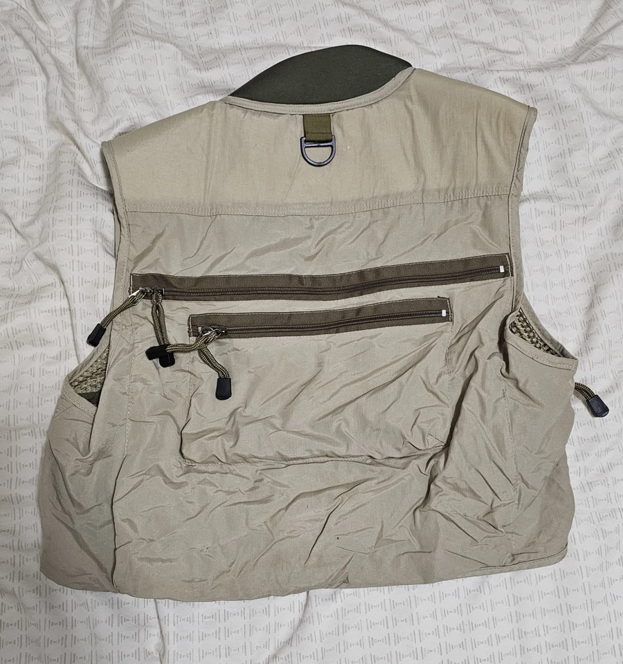 Crystal River Utility Trucha Pesca/Mosca - Caza Camping Chaleco Bronceado Talla M Foto 3 de 3