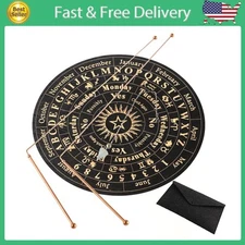 Copper Dowsing Rods - 2PCS Divining Rods+Dowsing Pendulum + Divination Mat- for