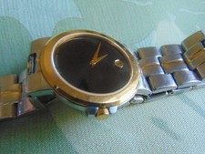 Mens Movado Museum Quartz Swiss Watch two tone with stainless 81.e4.1891 running