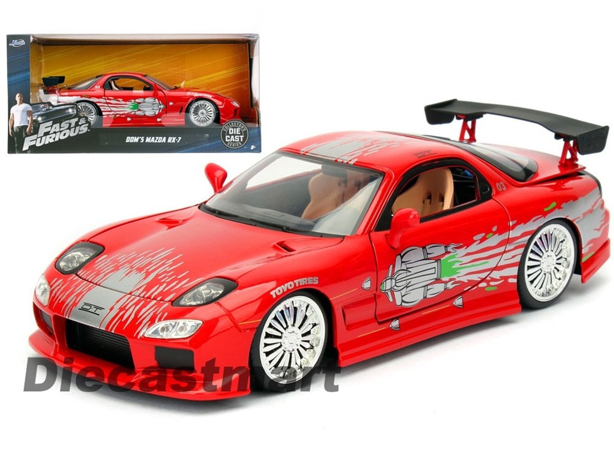 JADA 98338 FAST AND FURIOUS DOM'S MAZDA RX-7 1:24 DIECAST MODEL