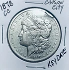 1878-CC Morgan Silver Dollar Carson City Mint $1    04186  Edge Ding