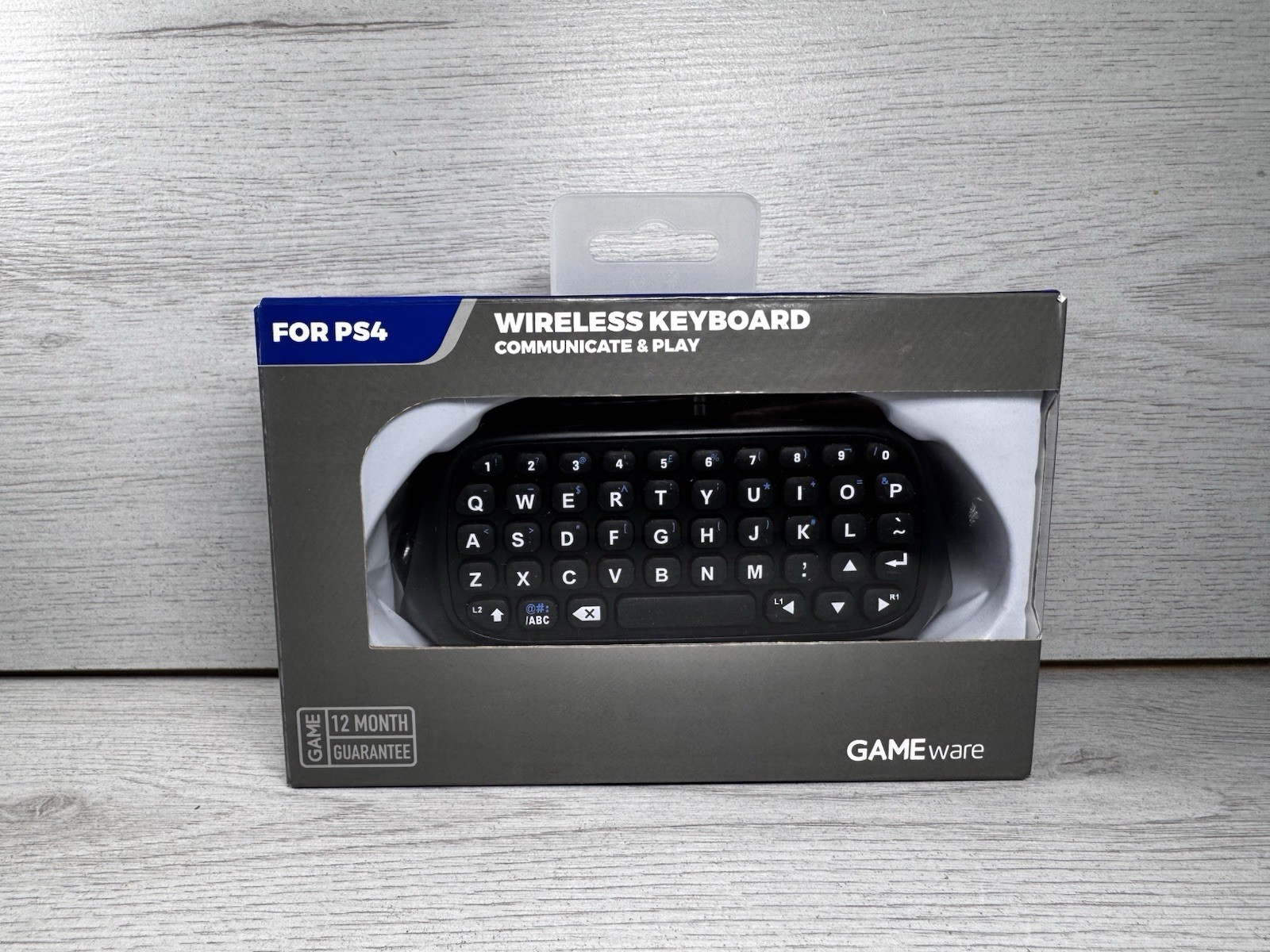 GAMEware PS4 Wireless Controller Keyboard PlayStation ChatPad Bluetooth KeyPad ~
