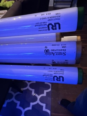 Reef Tank Lighting Fluorescent Replacement Bulbs (6) 4 Super Actinic FR40T12/VHO