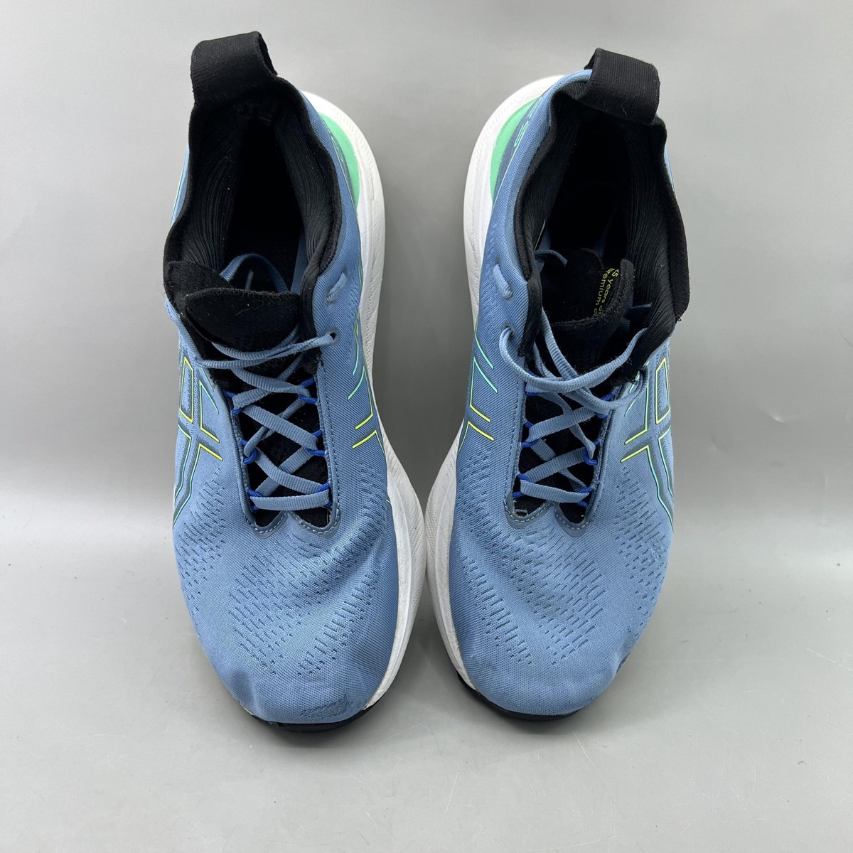 ASICS Gel Nimbus 25 Mens Running Shoes Blue Lace Up Low Top Sneakers Size 10.5 ASICS Mens Gel-Nimbus 25 Sheet Rock/Indigo Blue main image 4