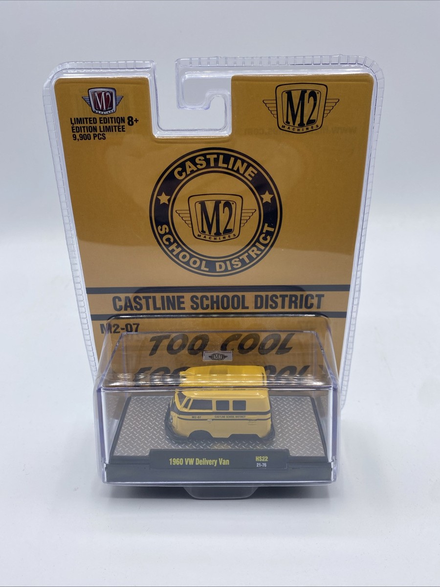 ミニカー 1960 VW Delivery Van CASTLINE SCHOOL M2 Machines 1960 VW Delivery Van