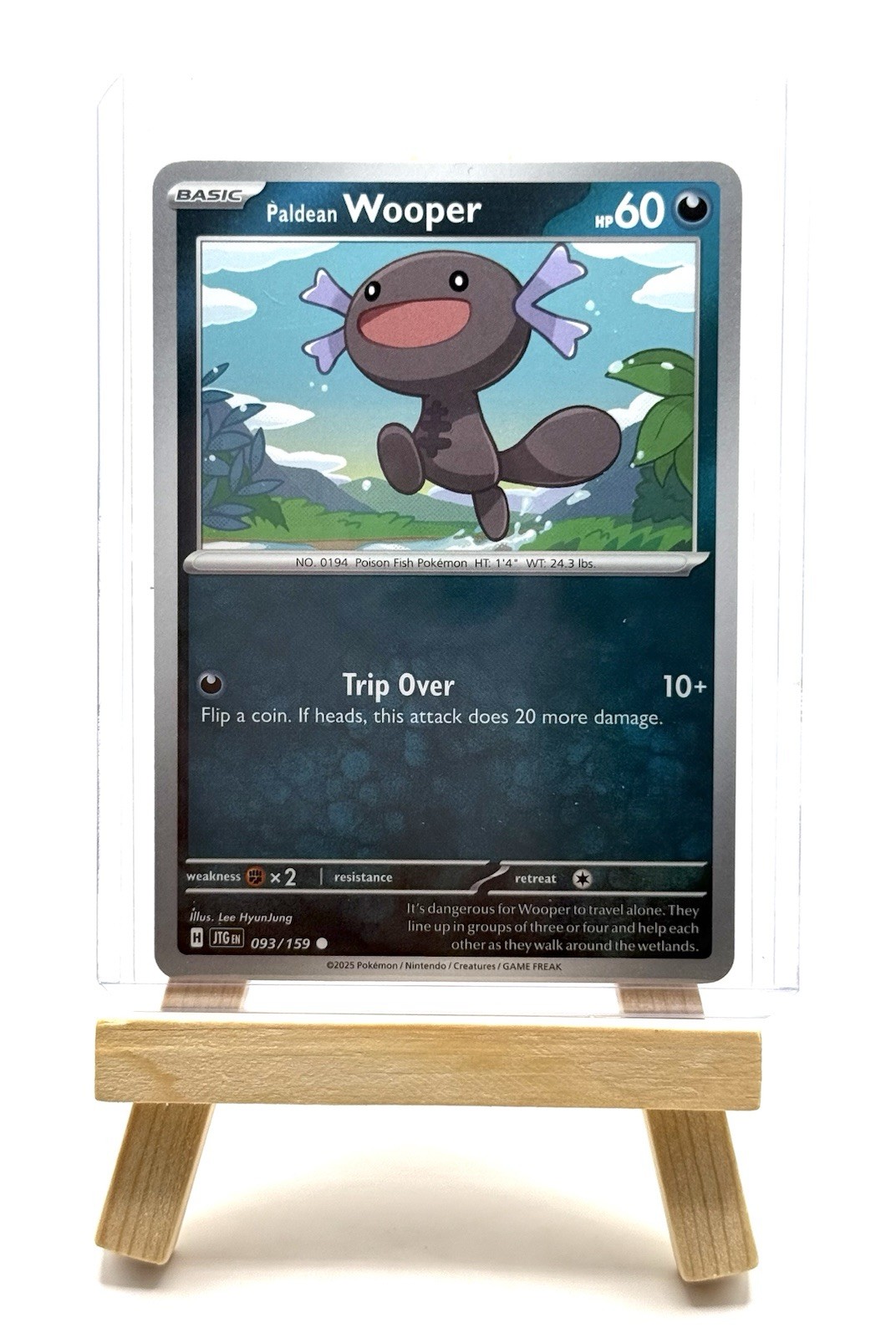 Paldean Wooper 093/159 Pokemon TCG Card JTG Regular Near Mint