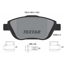 Satz Bremsbeläge Bremsklötze vorne für Citroen C4 3 BA 0B X BD DS3 SA | 23961