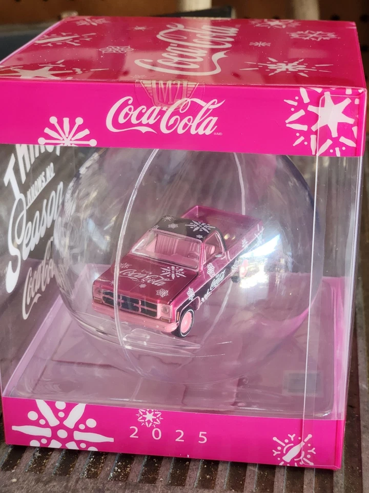 RARE 2025 M2 Machines Christmas Ornament 1976 GMC Truck CHASE  1/750 Square body - Image 2 of 3