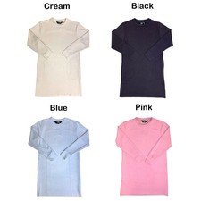 Member's Mark Womens Sandwash Dress, Long Sleeve Mini Dress with Pockets