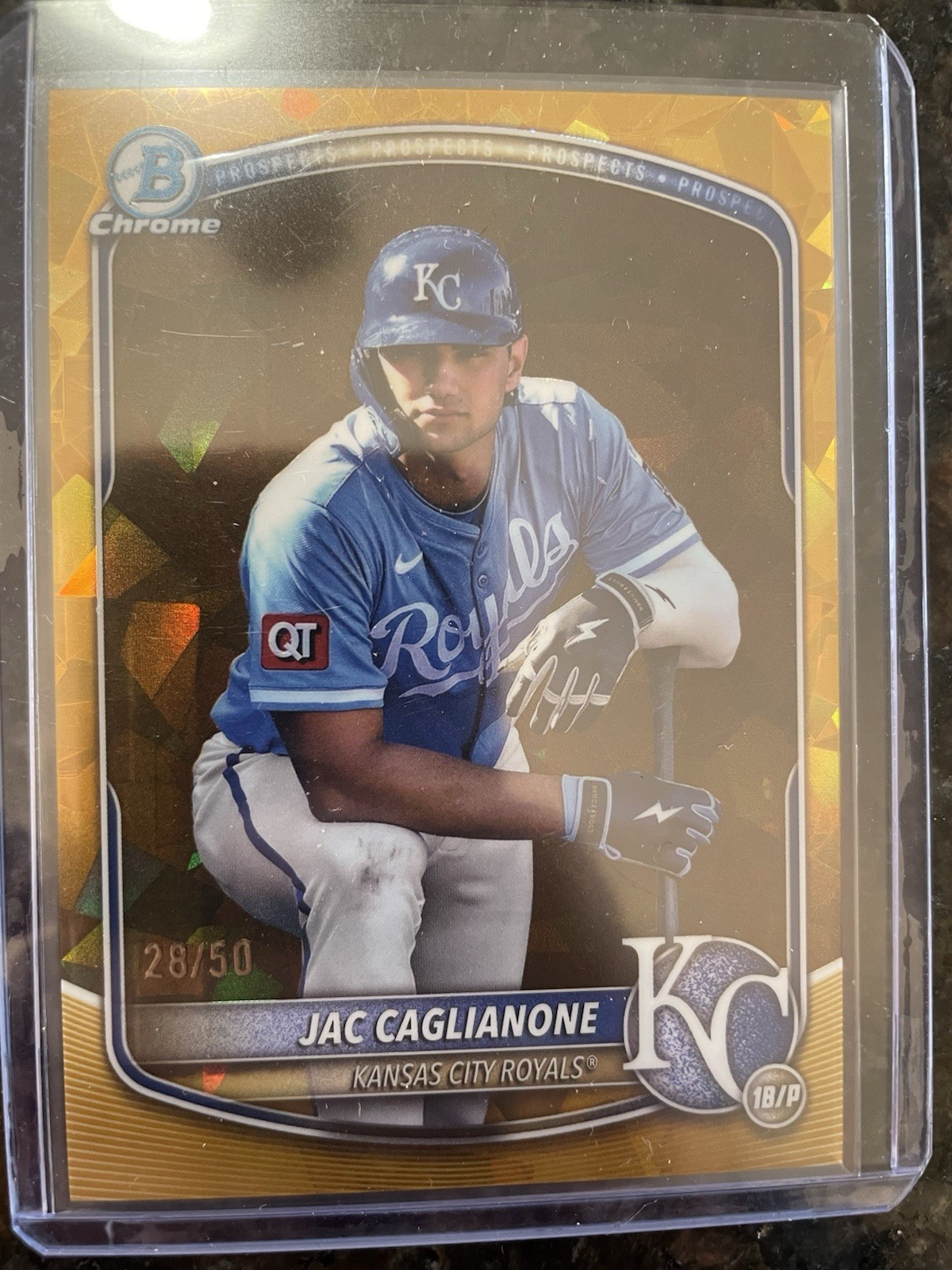 2025 Bowman Chrome Sapphire Jac Caglianone Gold Image Variation Refractor /50