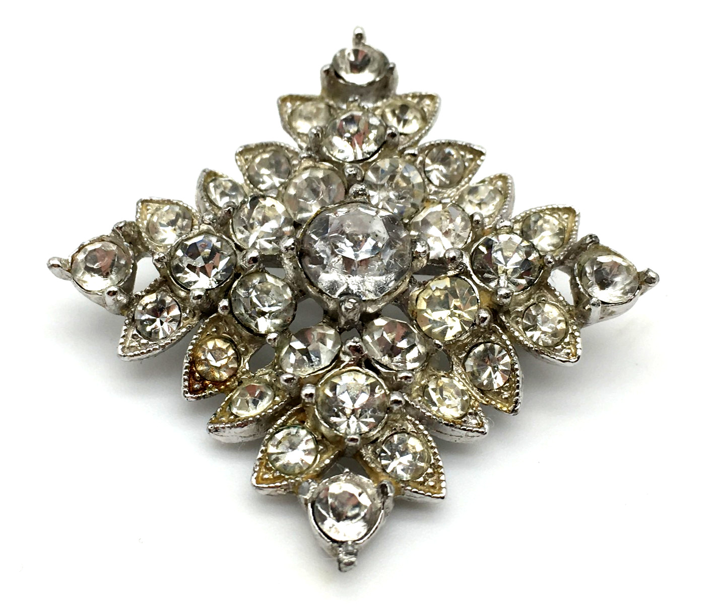 Vintage 1950's Henry Bogoff Signed Clear Rhinesto… - image 2