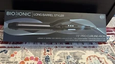 Bio Ionic Long Barrel Styler, Curling Iron with Moisture Heat Technology 1.5 In