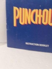 punch out nes Manual Official Authentic 