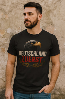 Deutschland Design Herren T-Shirt Vaterliebe Heimat 100 % Baumwolle bis 8XL