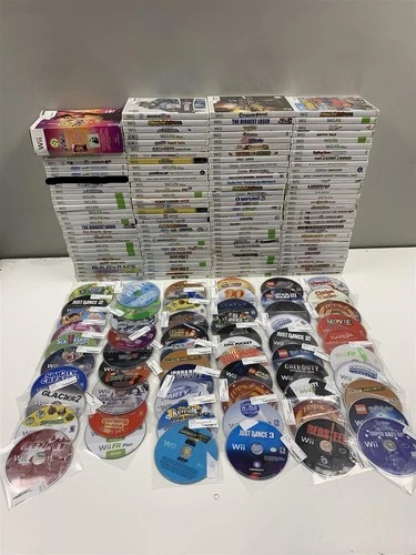 Lot of 184 Nintendo Wii Games Working Bulk Dealer Lot Just Dance LEGO Wii Fit