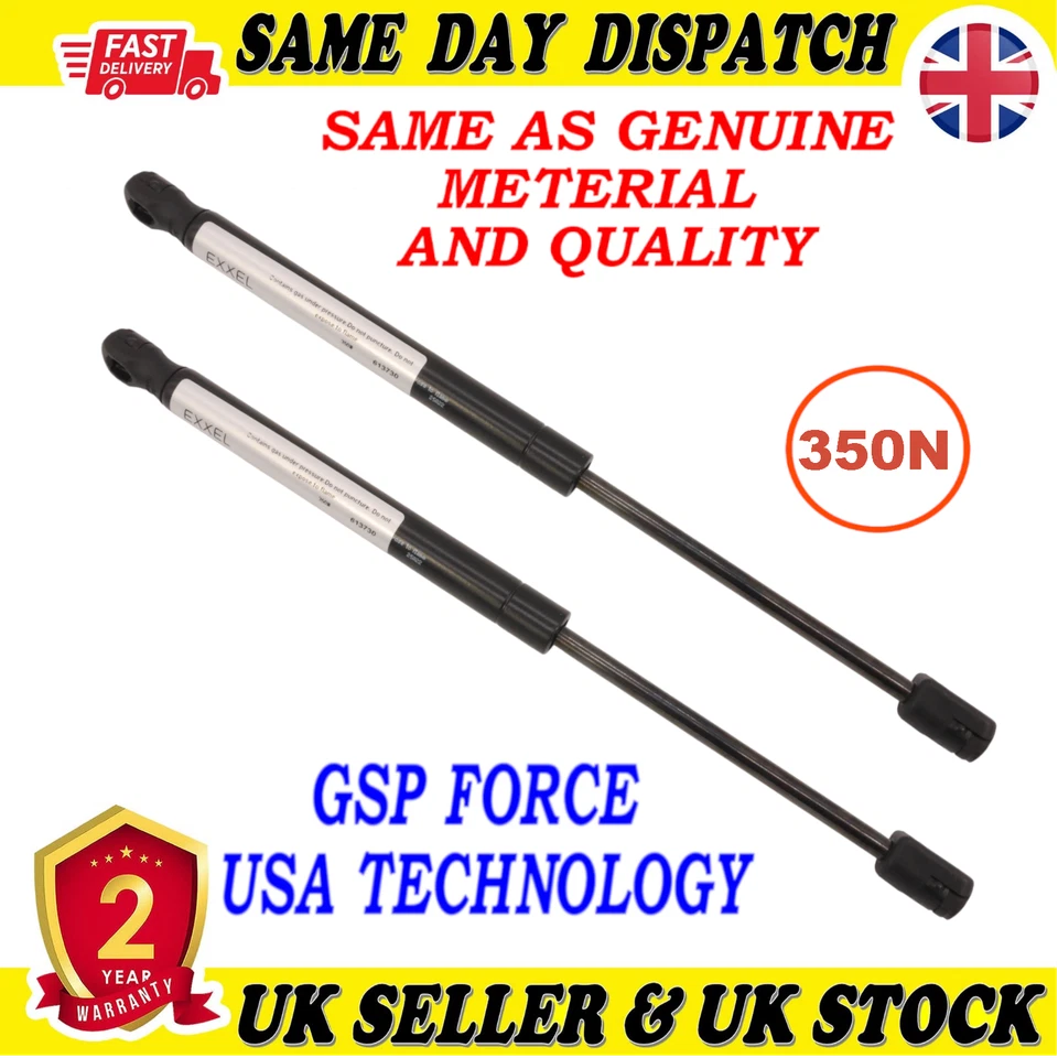 2X BOTA PUERTA TRASERA PUNTALES GAS 350 Newton PARA RENAULT MEGANE II 8200119497 Foto 2 de 4