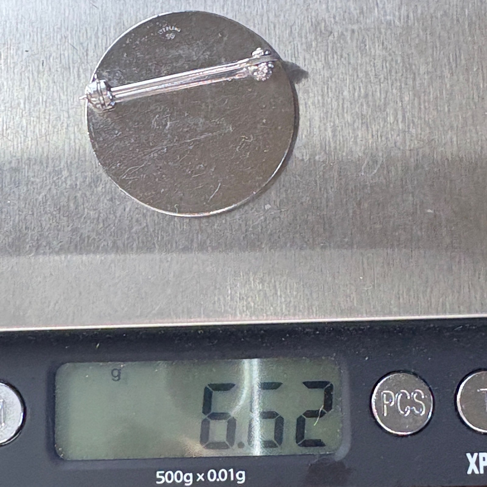 VTG Solid Sterling Silver 925 Engravable Circle B… - image 9