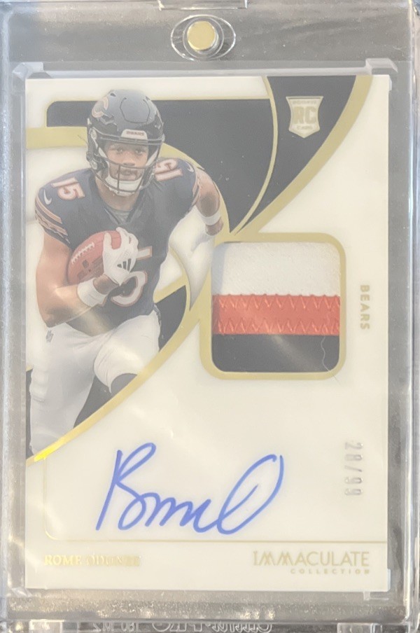 2024 Panini Immaculate Collection - Rookie Patch Autographs Rome Odunze #104/99