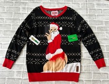 Tipsy Elves Women's Santa in Thong Ugly Christmas Sweater XL