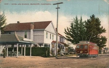 Seabright,CA Hotel Station Mitchell Santa Cruz County Antique Vintage Postcard