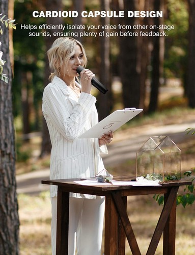 Wireless Microphone System, Professional Karaoke Microphone UHF Dual Channel ... - Picture 6 of 9