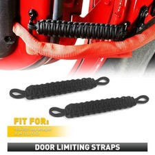 2pcs Black Duty Heavy Door Limiting Check Strap For Jeep Wrangler Cj Yj Tj Jk Jl