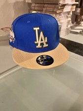 Nwt New Era 9fifty La Dodgers Blue And Beige SnapBack Dodger Stadium Patch