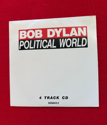 CD BOB DYLAN  Political World 4 track UK cd single CBS    655643 2