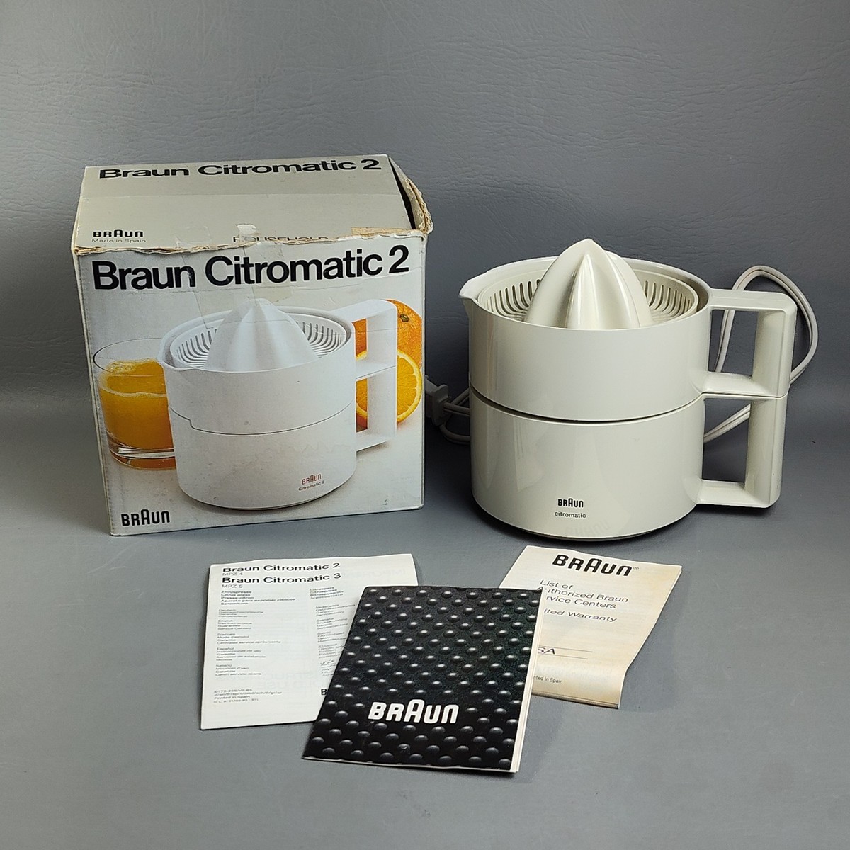 Braun Citromatic 2 Electric Citrus Juicer Model 4173 MPZ-4 Clean