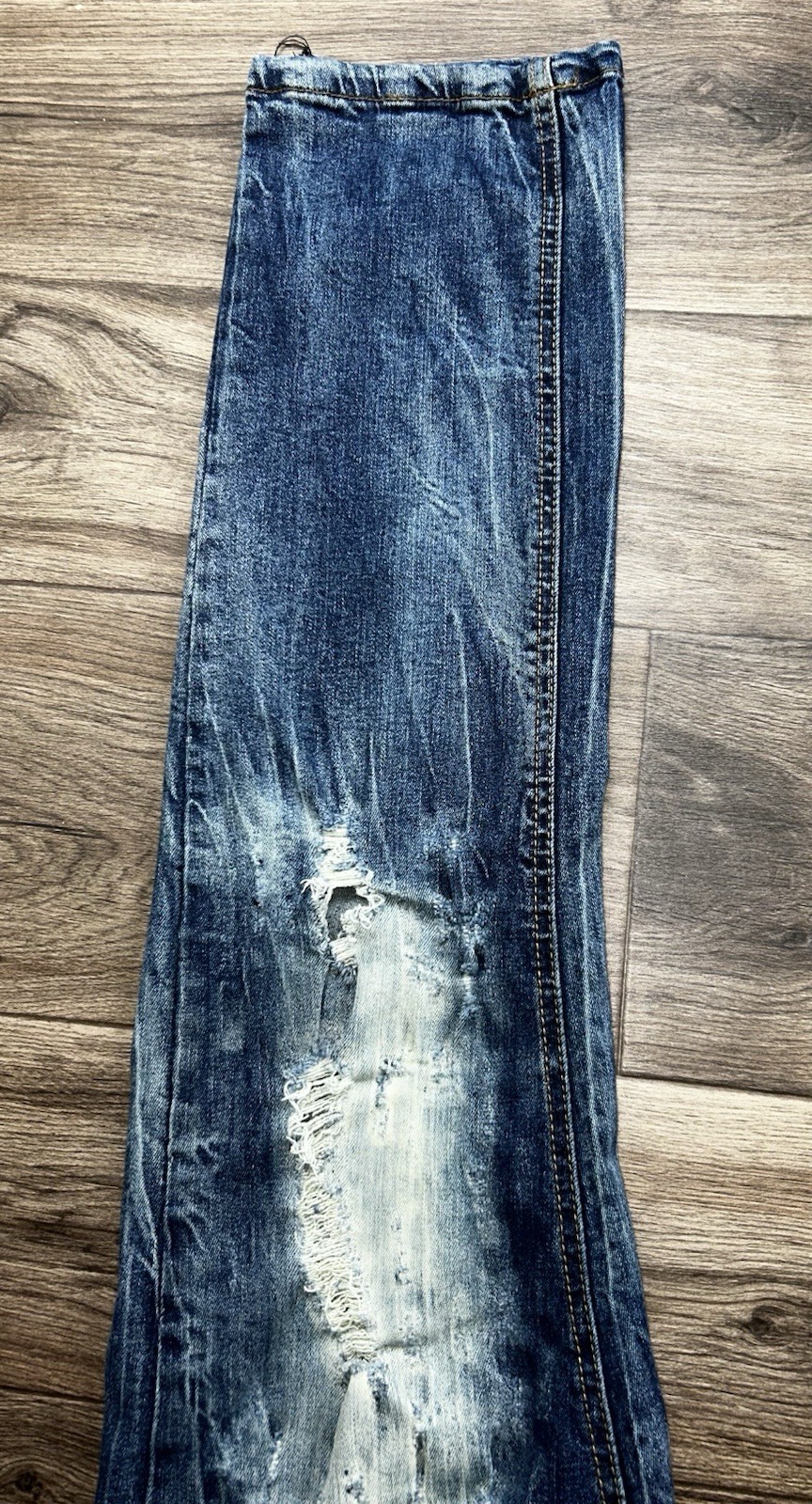 Evolution by Design Pants Stressed Stonewashed Bl… - image 10