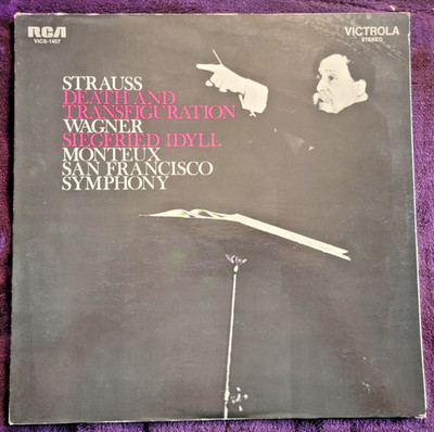 Strauss Wagner Monteux San Francisco Symphony ~ Death And Transfiguration RCA EX
