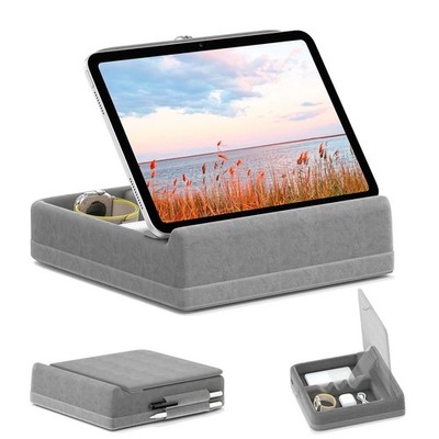 Tablet Kissen Ständer mit Aufbewahrung Faltbar Halter Winkel Verstellbar Weich Pad Dock
