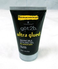 Schwarzkopf GOT2B Ultra Glued Invincible Styling Gel Lot of 3/ 1.25 oz NEW NWOB