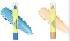 NIB Made By Mitchell Lot Of 2 Eyeliner Shimmer Crayon’s Sealed Blue & Peach
