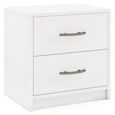 2-Drawer Nightstand Modern Bedside Table w/ Storage for Living Room Bedroom
