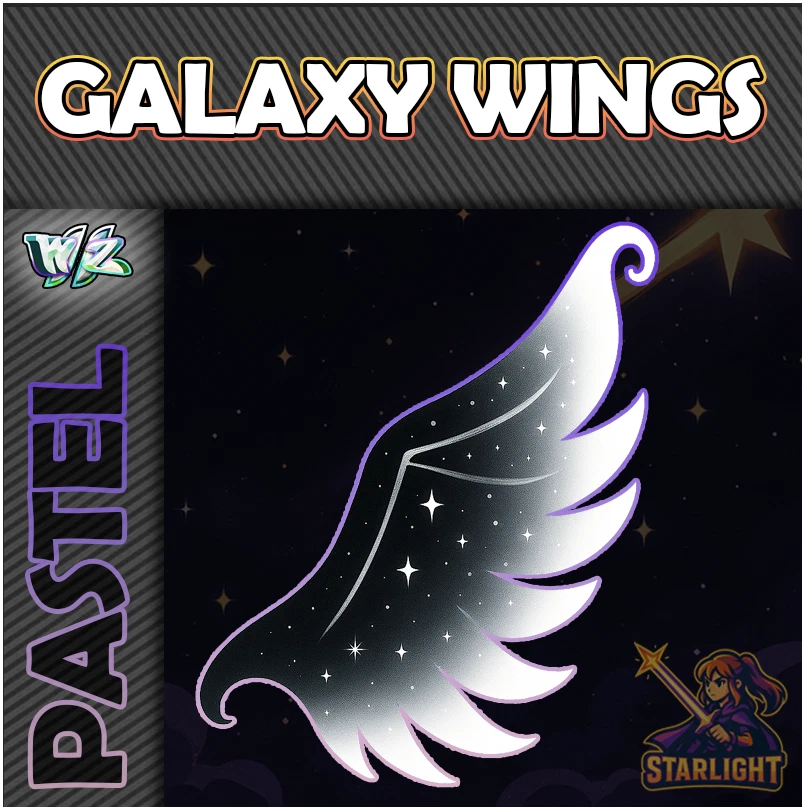ROBLOX WORLD ZERO WINGS,ARMOR,COSTUME,ACCESORIES,COSMETICS Roblox World Zero WZ - GALAXY WINGS - PASTEL HEX ITEMS