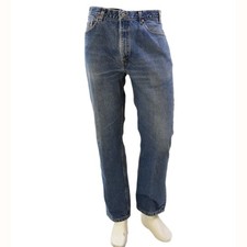 80s Vintage Levi's 505 Medium Stone Wash Jeans Mens 36x30 Grunge Streetwear USA